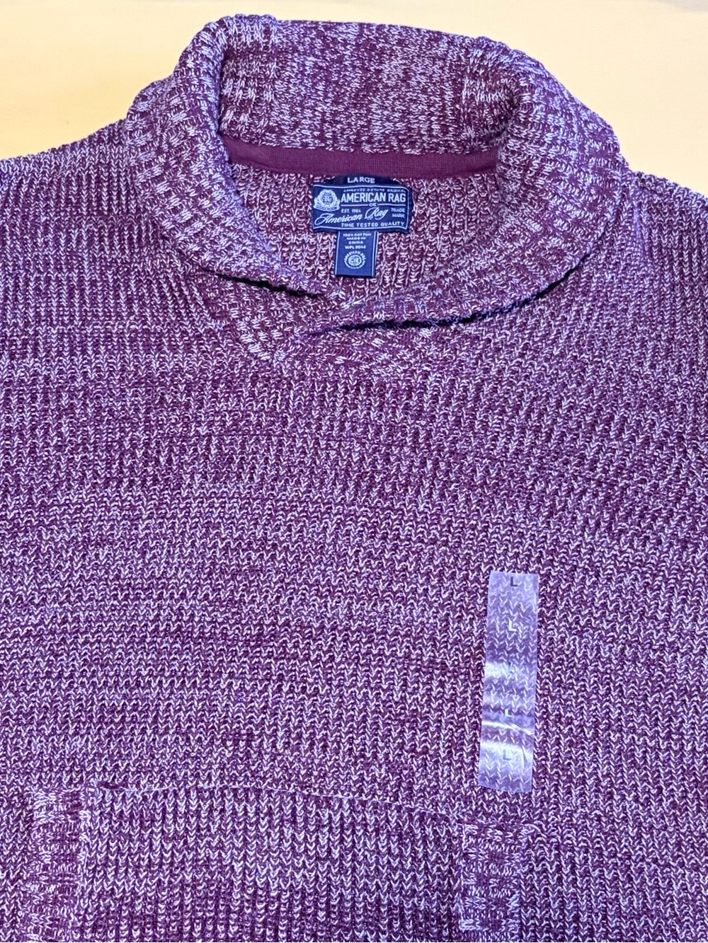 American Rag Marled Purple Turtleneck Sweater
